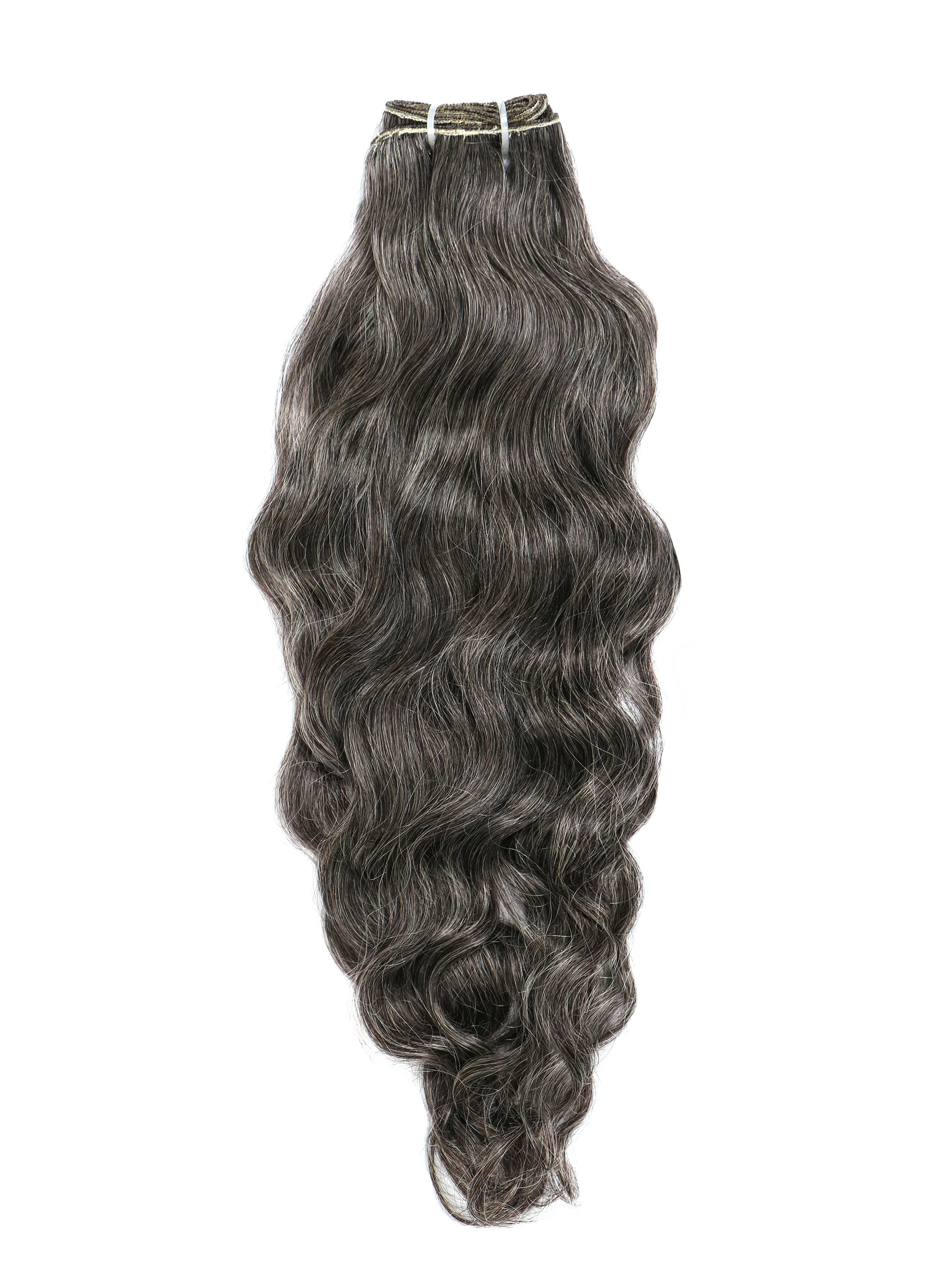 Pure Gray Hair Extensions - Image 4